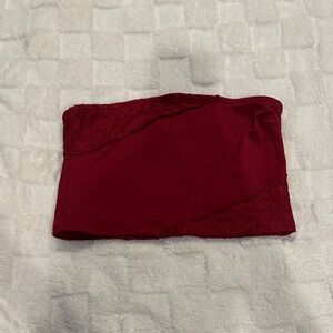 Edikted Red Lace Crop Top